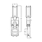 Robinet à guillotine Modèle pour silo Série: XC Type: 5408 Fonte à commande pneumatique Type entre-brides